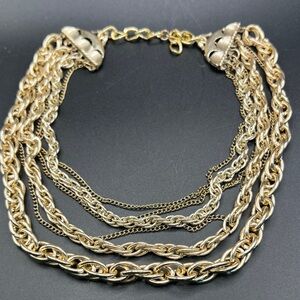 Vintage Gold Multi-Strand Necklace